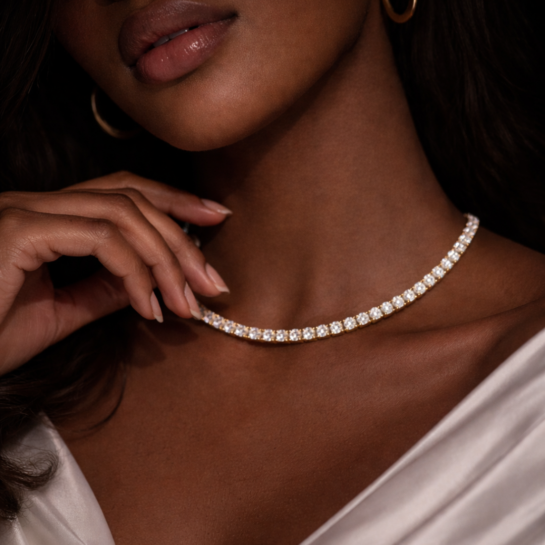 PURECUTS ICE VVS1 18K Gold Tennis