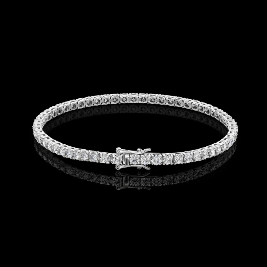 PURECUT ICE VVS1 18K White Gold Tennis